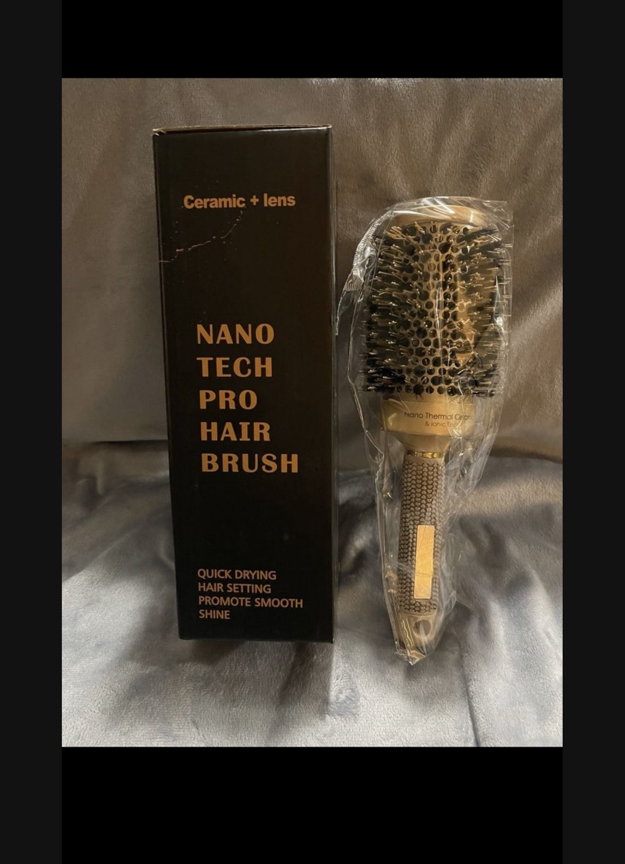 Nano Tech Ceramic & Ionic Pro 2” Barrel (53mm) Hair Brush NEW