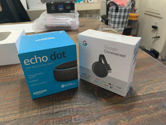 NEW! Amazon Echo Dot & Google Chromecast