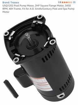 Pool Motor 2 HP Square Flange 48Y Frame NEW