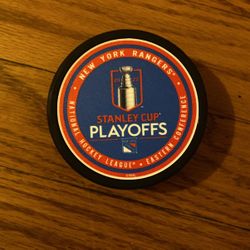 new york rangers stanley cup playoffs puck 