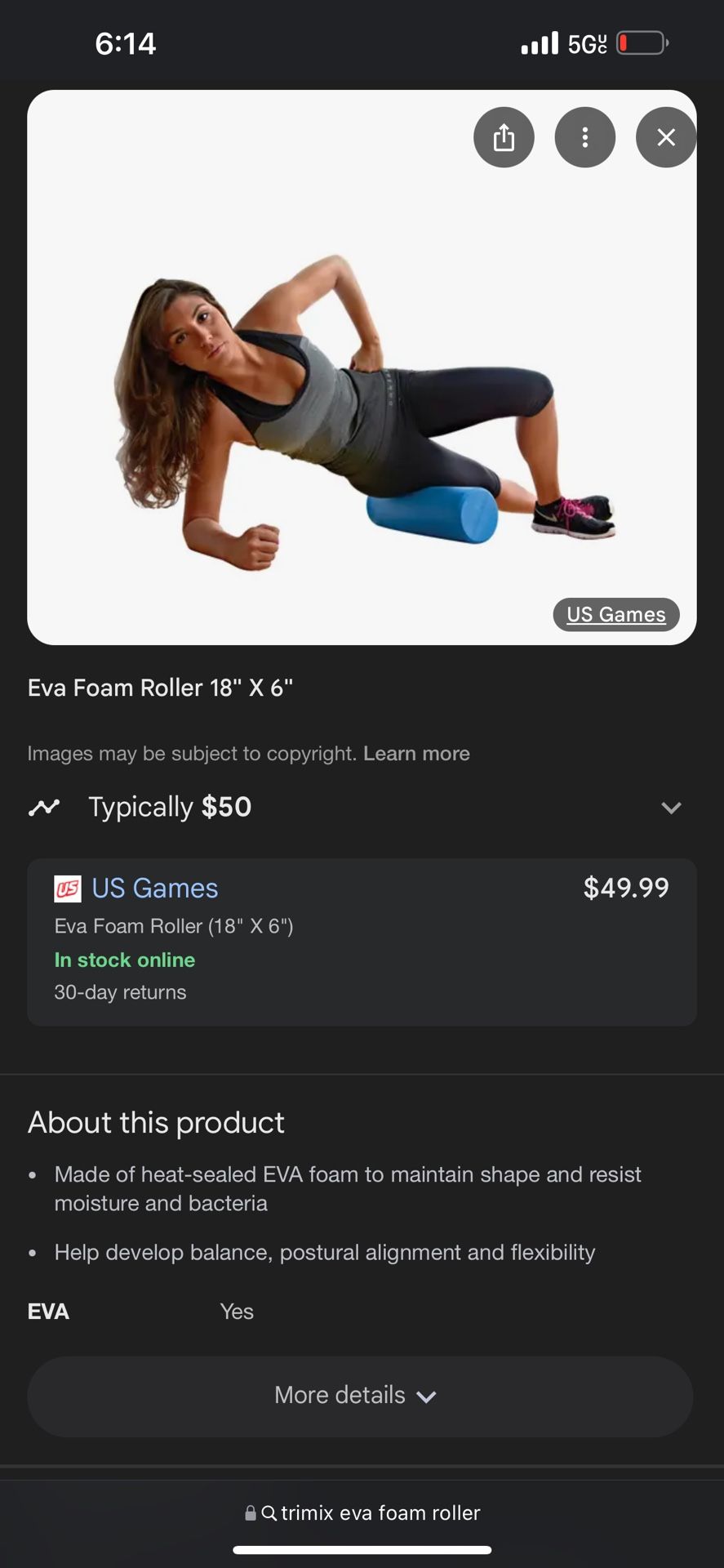 Trixmix Eva Foam Roller