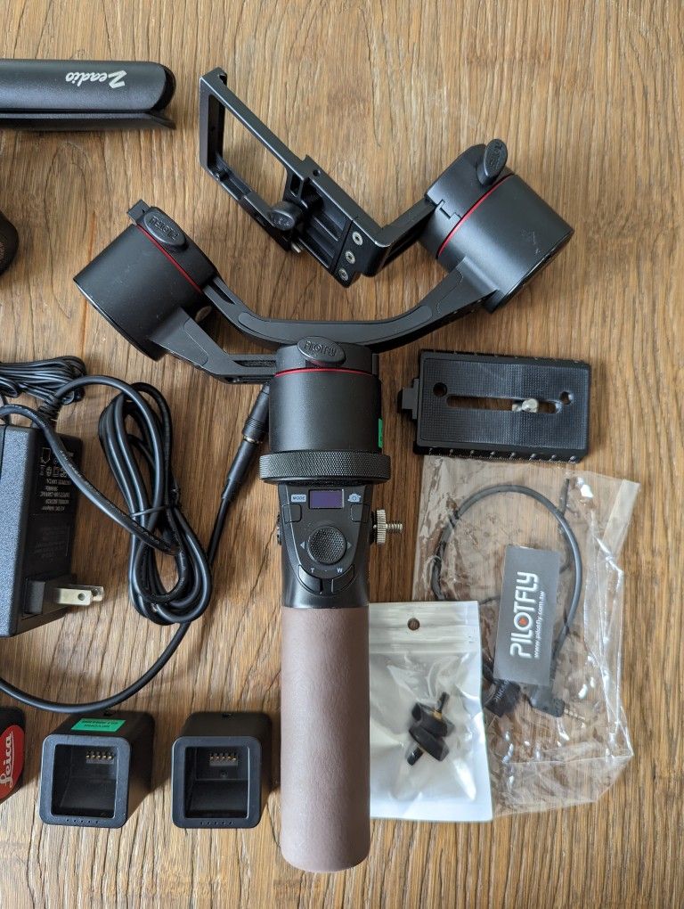 Two Pilotfly Adventurer Gimbal Camera Stabilizers