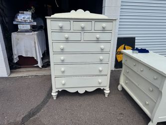 White dressers for sale as set or independent