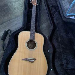Read description/ left handed Dean traditions acoustic guitar