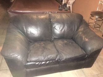 Black sofa / couch / love seat