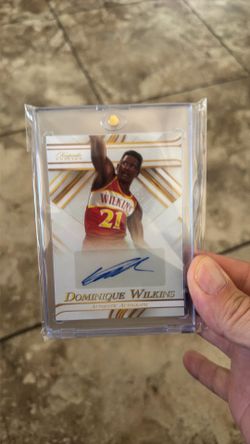 2025 Pieces X Keepsake Collection Dominique Wilkins Autographs Auto AU-09 Hawks