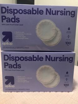 Two 100 packs of Disposable Nursing Covers to prevent leakage