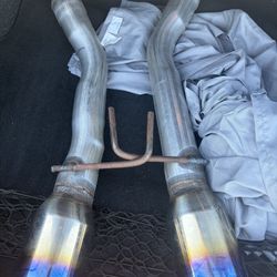 High Flow Axel Back Exhaust Burnt Tips 