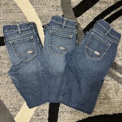 Lot Of 3 Ariat FR Jeans Women’s 30L Mid Rise Boot Stretch Jeans CAT2 Work