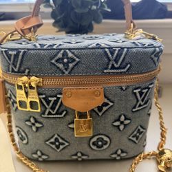 New Denim Monogram Crossbody Bag 