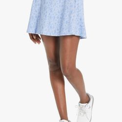 Adidas Women's Printed 16 Inch Skort, Blue Fusion XLarge