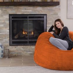 5ft Memory Fome Bean Bag NEW Microfiber 