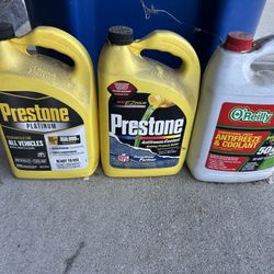 Antifreeze/coolant 3 Bottles-2 New & 1 Half Full