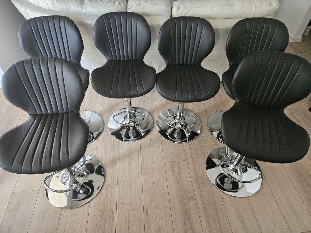 Set Of 6 Barstools - Brand New (Full Swivel) $240