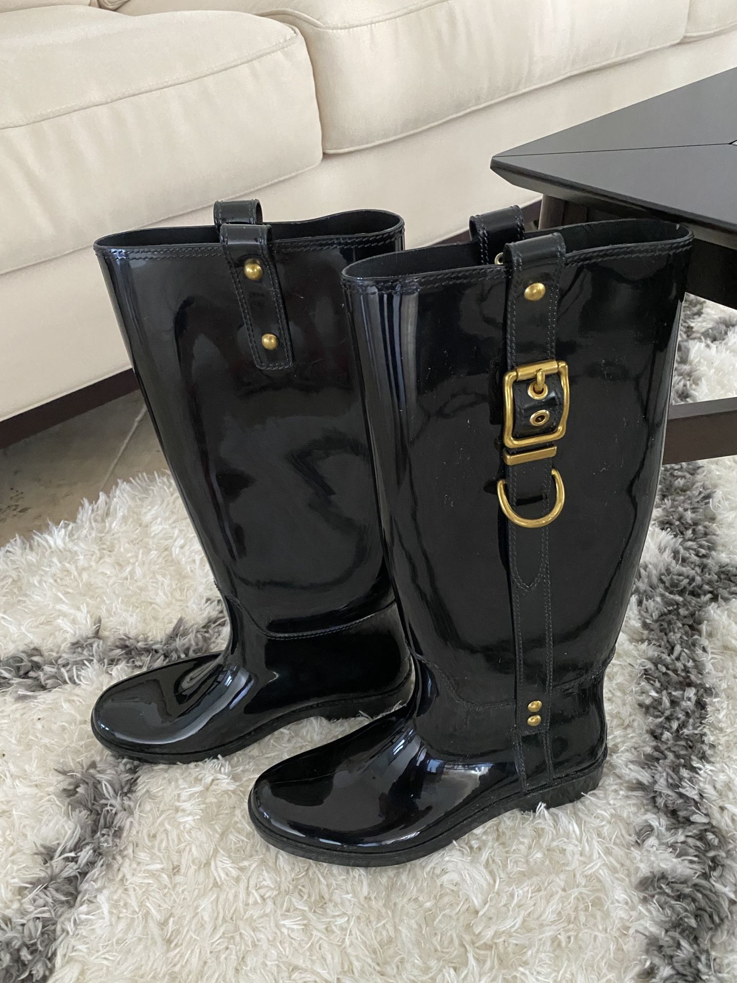 Coach Rain Boots - Size 9