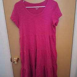 Time And Tru Women's Short Sleeve Thread Knit Dress Size Small
