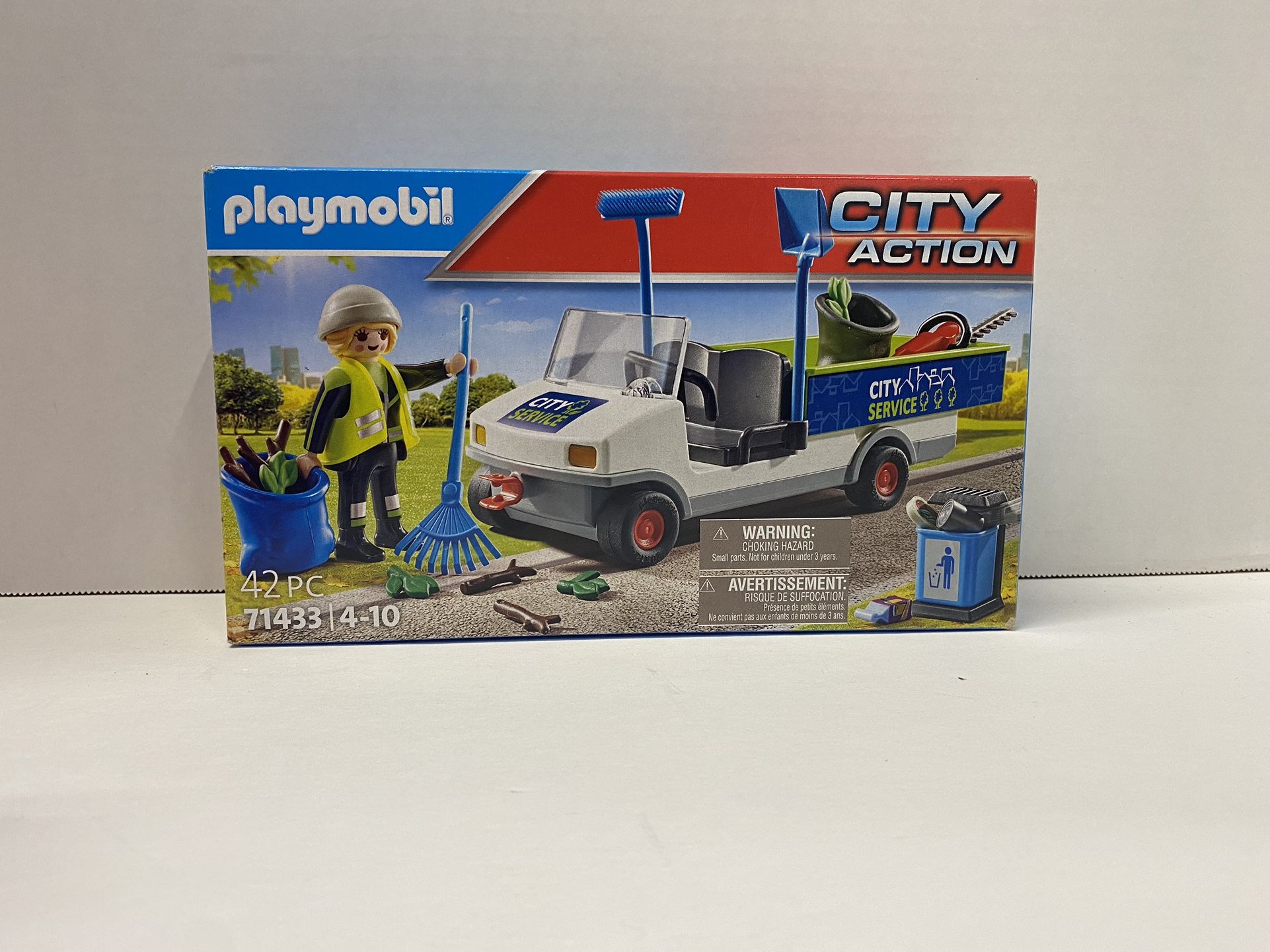 Baby/childs Toy PLAYMOBIL City Action 71433 Cleaning Of City With The Vehicle