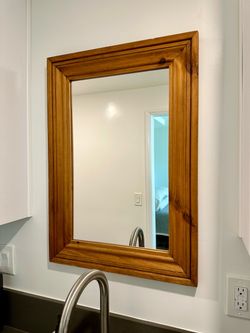 Wood Framed Mirror 21x30