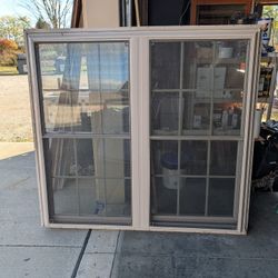 2-wide Vinyl Double Hung Window