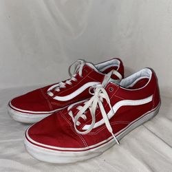 Old Skool Vans red