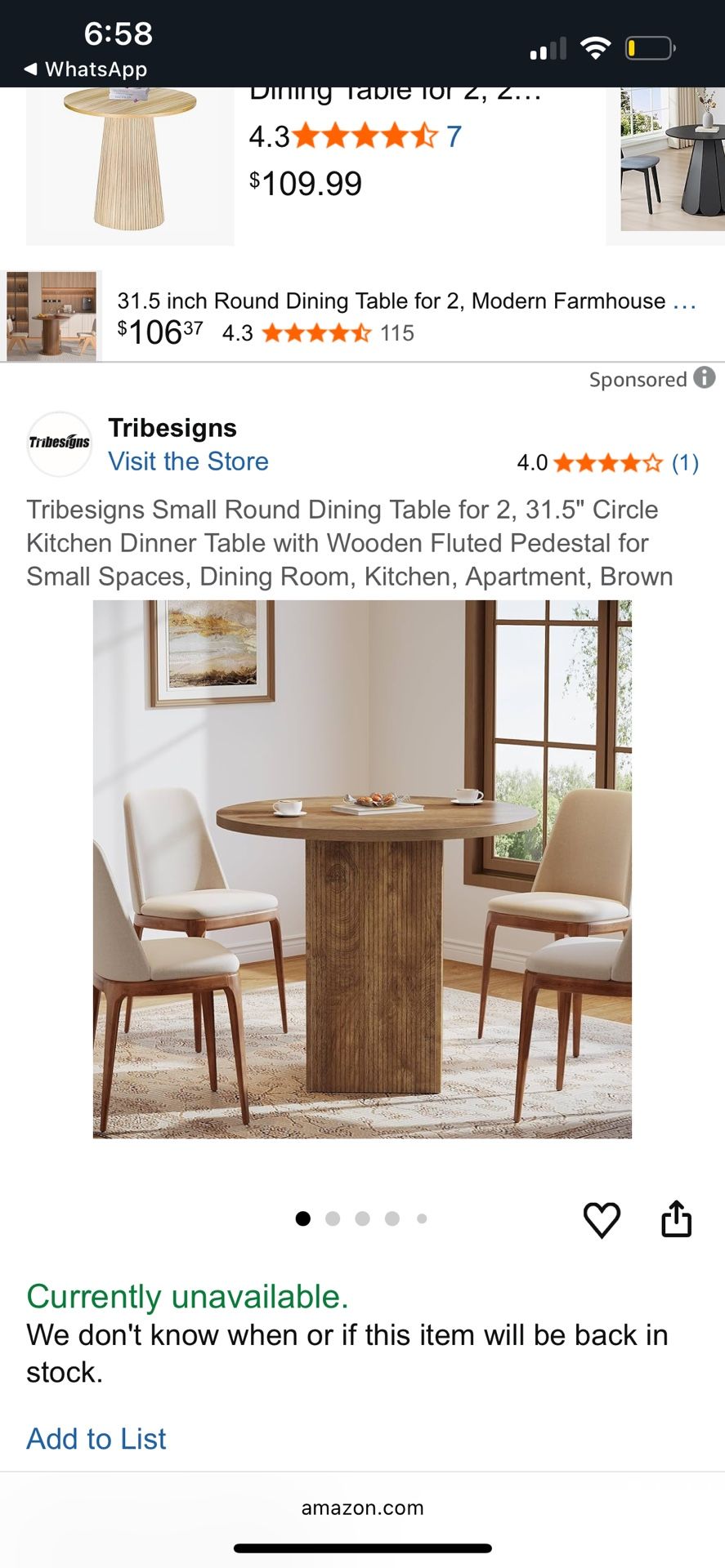 Dining Table