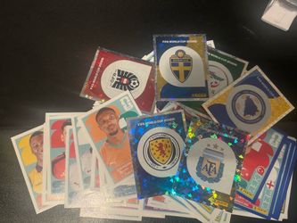 Panini World Cup stickers (20-25 cents each)