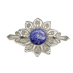 Antique Silver Filigree Brooch