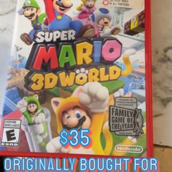 Wii U Super Mario 3D World Game