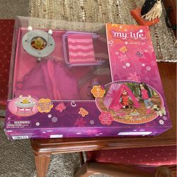 New In Box Doll Camping Set