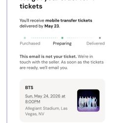 BTS concert Tickets 