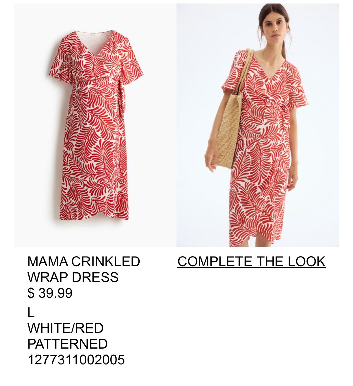 Maternity Dress - H&M Brand