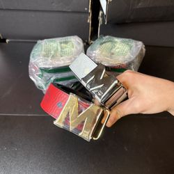 Brand New MCM Belts Reversible Black Red White  