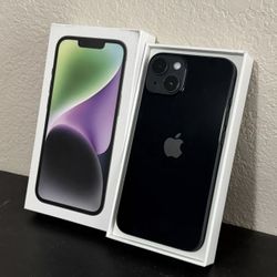APPLE IPHONE 14 128GB BLACK T-MOBILE ESIM OPEN BOX CONDITION 10/10 100% BATTERY