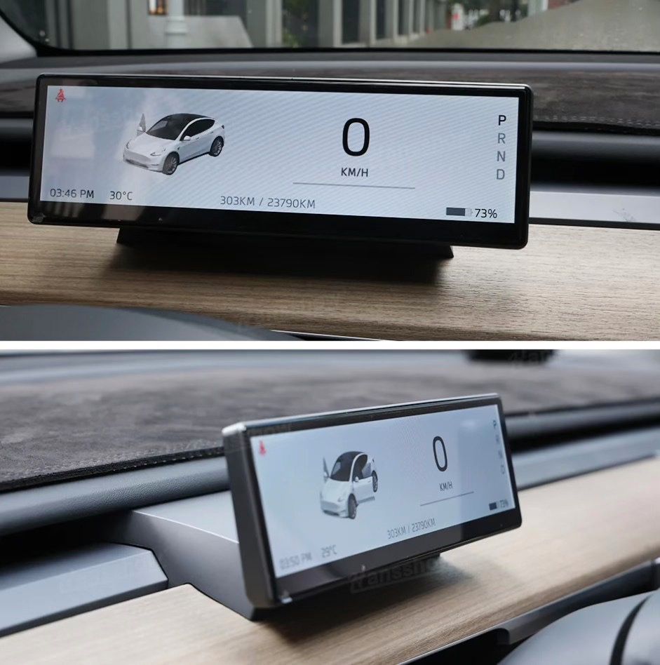 Tesla Model Y CarPlay screen (Hansshow HSTAB407)
