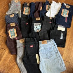 Vintage Clothes Lot Denim/Tshirts