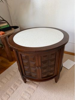Vintage Round Drum Table