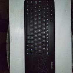 Logitech Wireless Computer Keyboard With Built-in TouchPad Mouse 