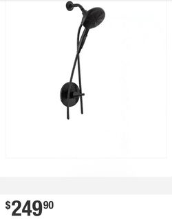 New Delta Single Handle 6-Spray Shower Faucet 1.75 GPM in. Matte Black Valve Included