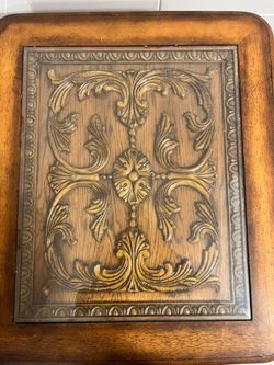 Brown , vintage pattern table
