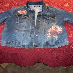 Jean  Jacket  Side  1x Ladies size 