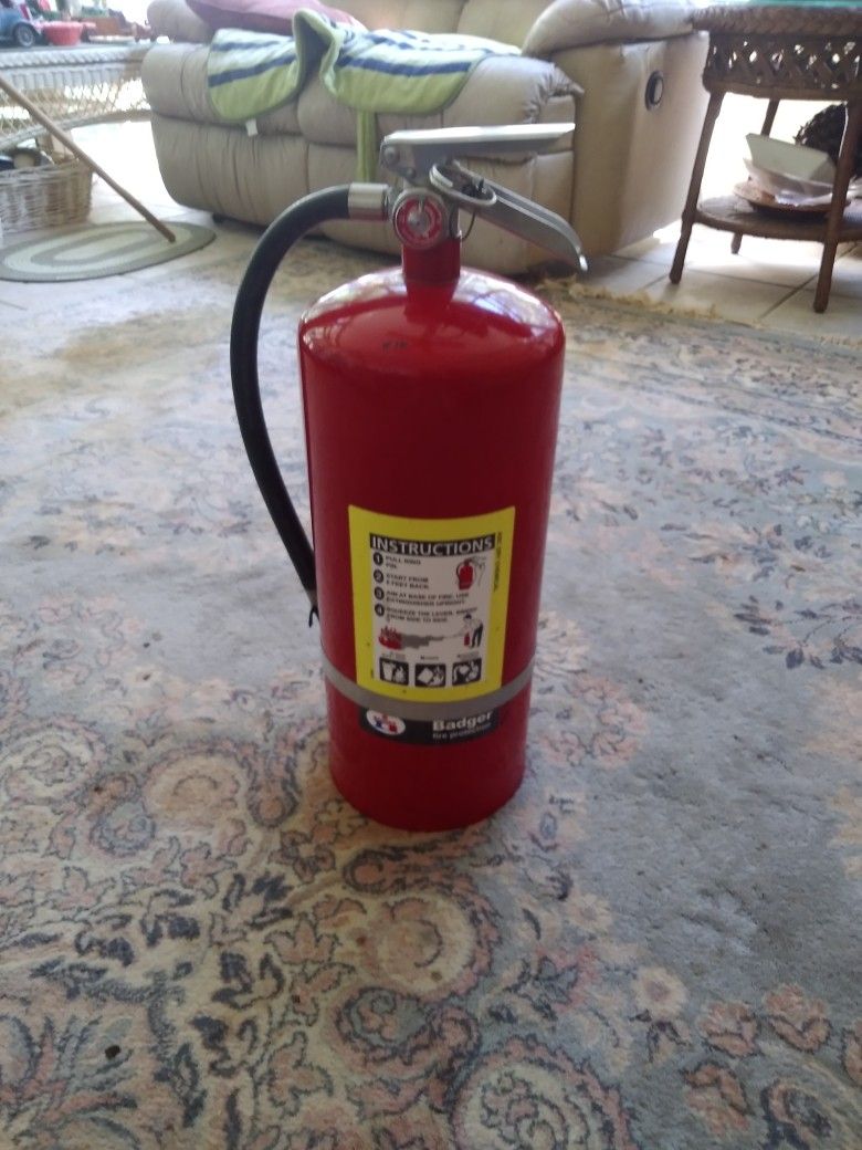 BADGER. 20 LB. ABC FIRE EXTINGUISHER