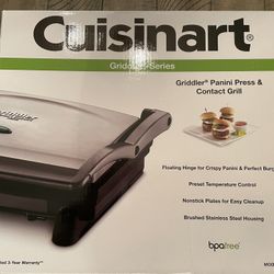 Brand New Cuisinart GR1 Griddler Panini Press & Contact Grill