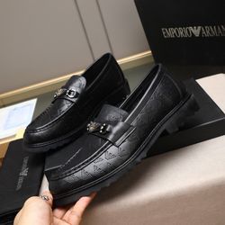 Armani Men’s Leather Shoes With Box New 