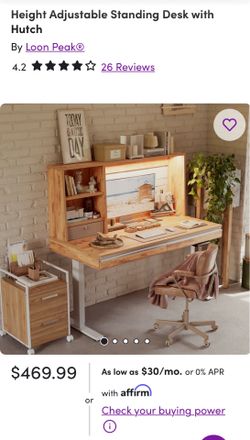 Height adjustable Standing Desk
