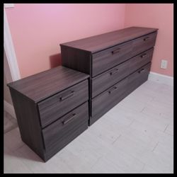 NEW DOUBLE DRESSER WITH A NIGHT STAND 🛠️ ASSEMBLED