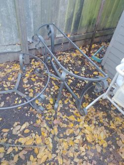 Metal Console Table Frame And Round Coffee Table Frame