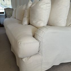 English Arm Slipcover Plush Down Sofa 