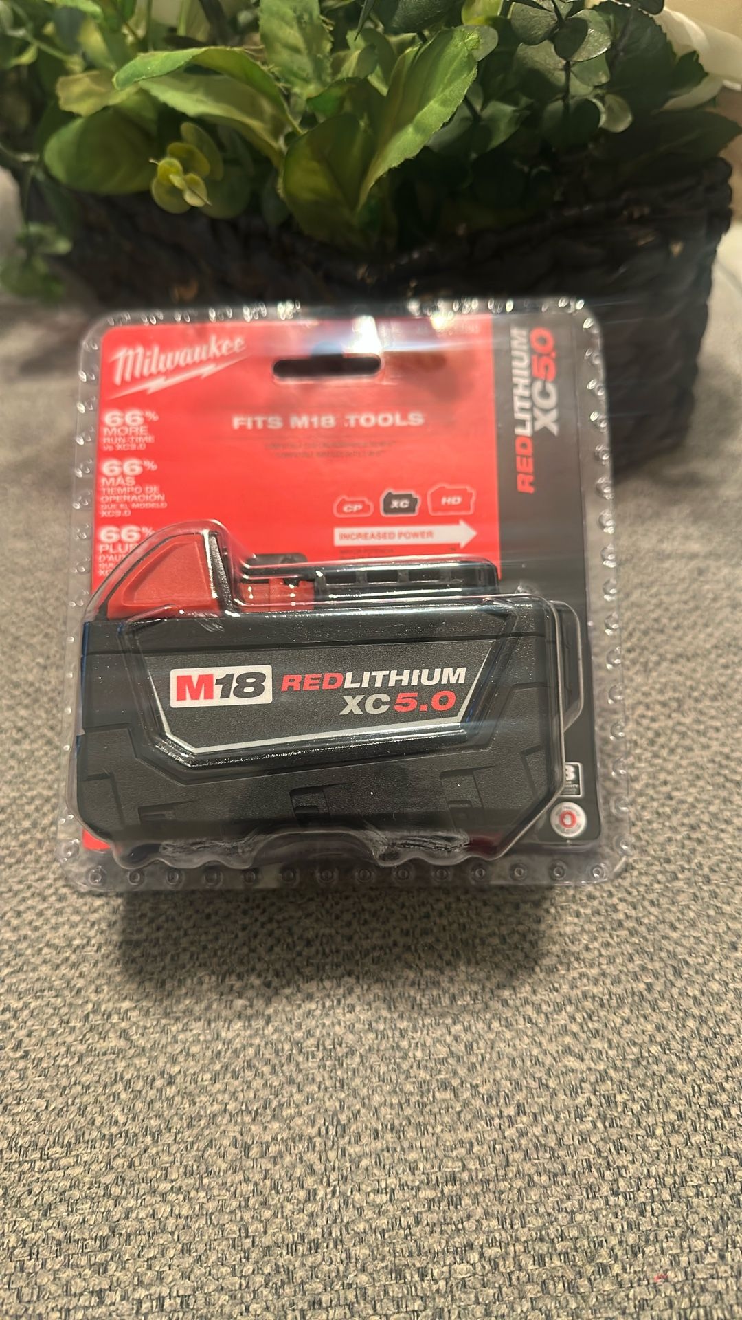 Milwaukee 5.0 Battery $70