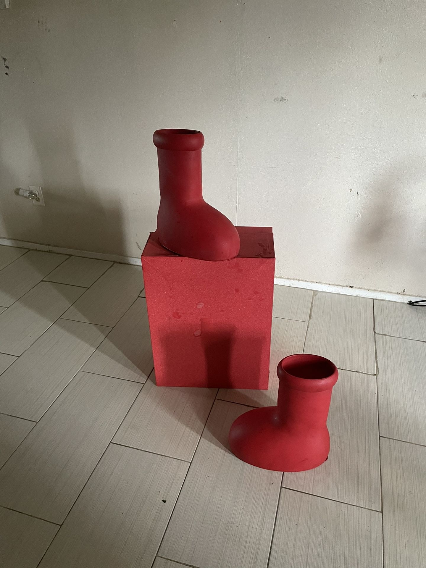 Big Red Boots Size 12