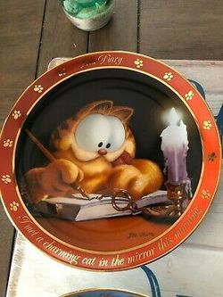 Garfield dear diary plates